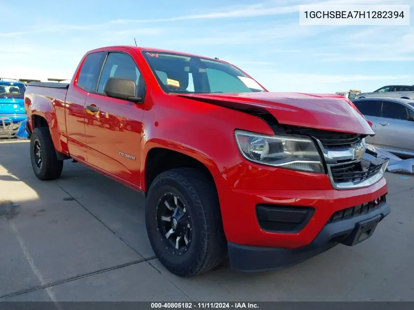 2017 Chevrolet Colorado Wt VIN: 1GCHSBEA7H1282394 Lot: 40805182