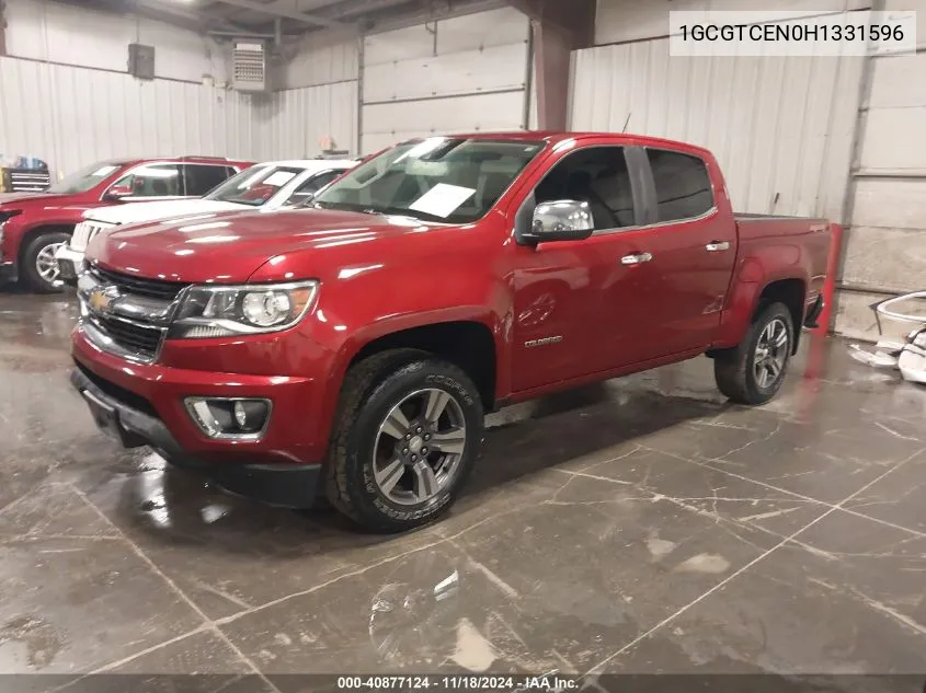 2017 Chevrolet Colorado Lt VIN: 1GCGTCEN0H1331596 Lot: 40877124