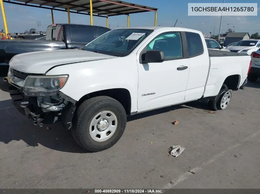 2017 Chevrolet Colorado Wt VIN: 1GCHSBEA4H1265780 Lot: 40892909