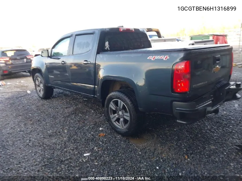 2017 Chevrolet Colorado Wt VIN: 1GCGTBEN6H1316899 Lot: 40898223