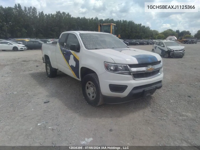 1GCHSBEAXJ1125366 2018 Chevrolet Colorado