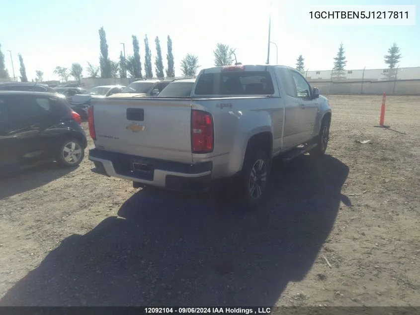 2018 Chevrolet Colorado VIN: 1GCHTBEN5J1217811 Lot: 12092104