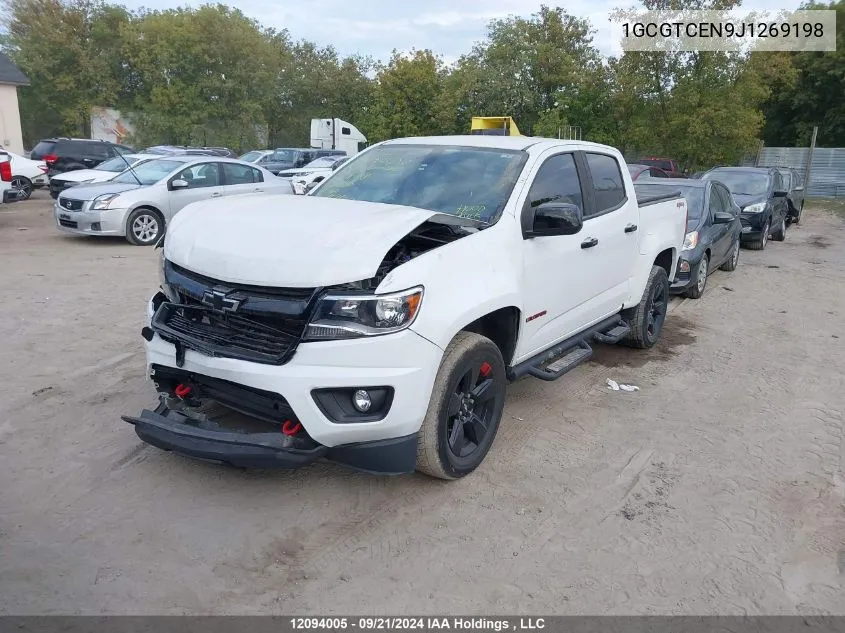 2018 Chevrolet Colorado VIN: 1GCGTCEN9J1269198 Lot: 12094005