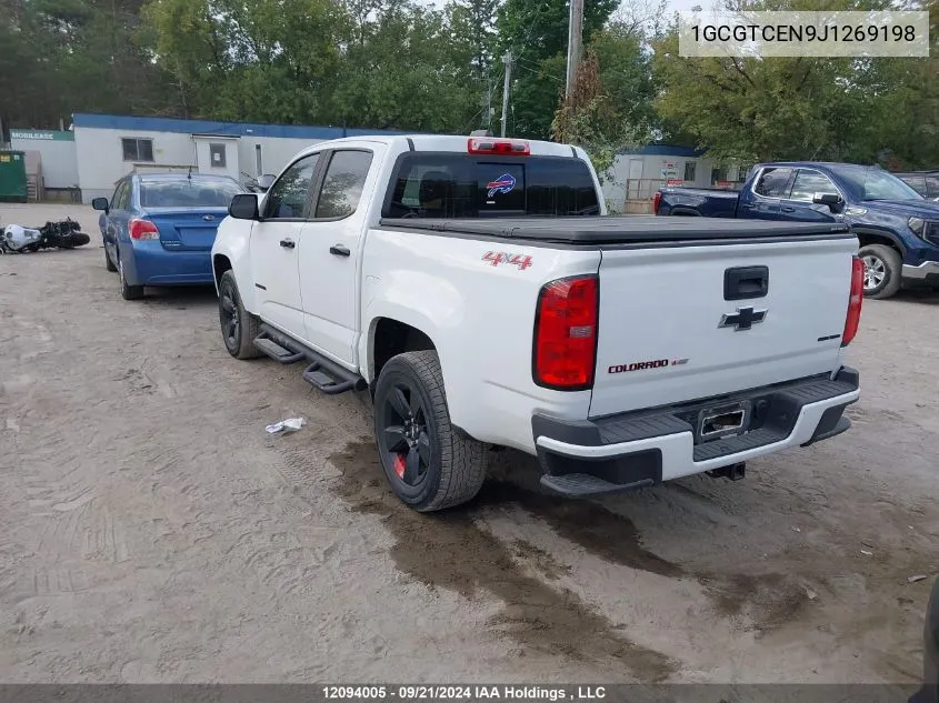 2018 Chevrolet Colorado VIN: 1GCGTCEN9J1269198 Lot: 12094005