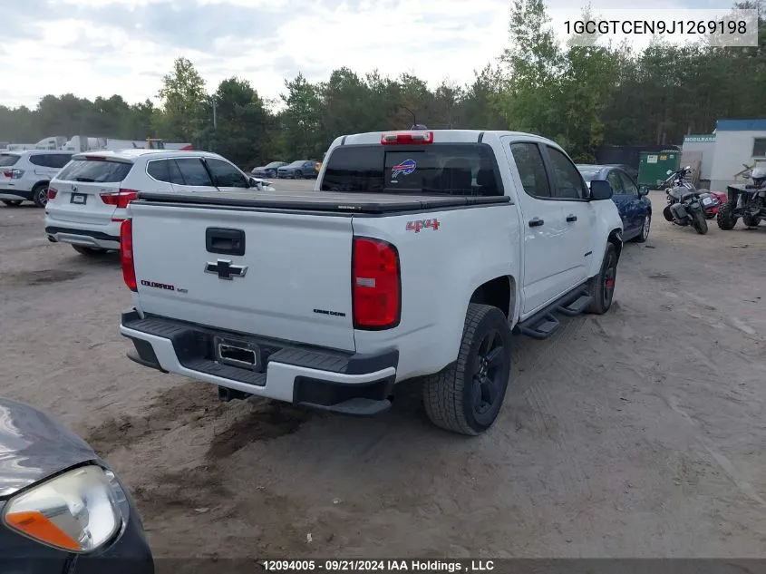 2018 Chevrolet Colorado VIN: 1GCGTCEN9J1269198 Lot: 12094005