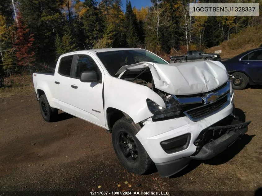 2018 Chevrolet Colorado VIN: 1GCGTBEN5J1328337 Lot: 12117637