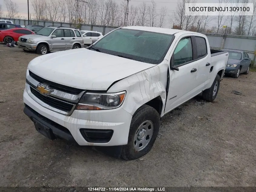 2018 Chevrolet Colorado VIN: 1GCGTBEN0J1309100 Lot: 12144722