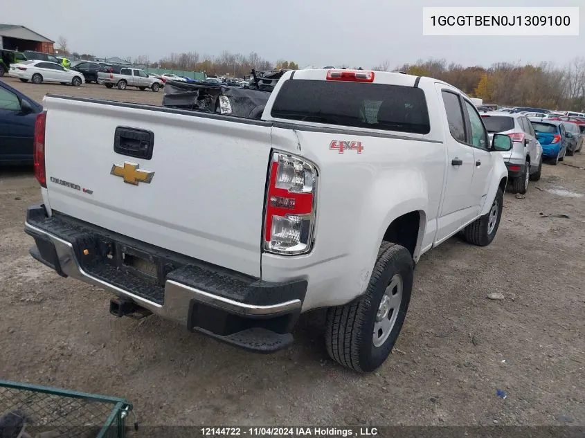 2018 Chevrolet Colorado VIN: 1GCGTBEN0J1309100 Lot: 12144722