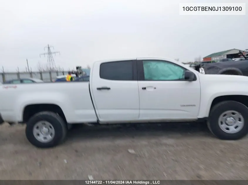 2018 Chevrolet Colorado VIN: 1GCGTBEN0J1309100 Lot: 12144722