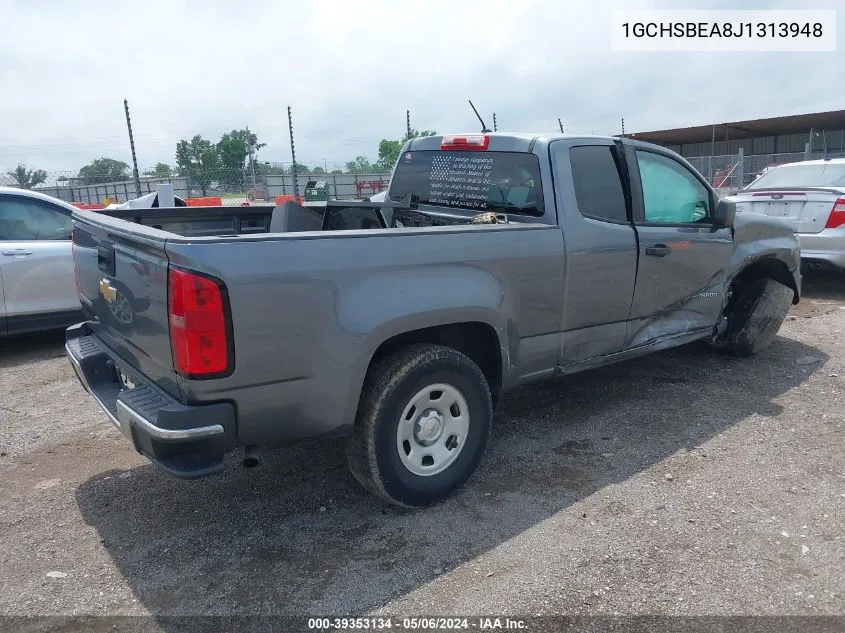 2018 Chevrolet Colorado Wt VIN: 1GCHSBEA8J1313948 Lot: 39353134