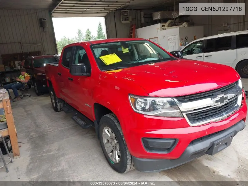 2018 Chevrolet Colorado Lt VIN: 1GCGTCEN6J1297718 Lot: 39576373