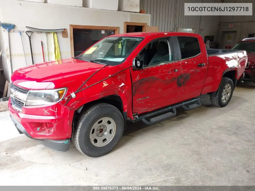 2018 Chevrolet Colorado Lt VIN: 1GCGTCEN6J1297718 Lot: 39576373