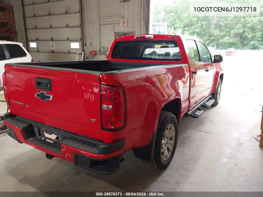 2018 Chevrolet Colorado Lt VIN: 1GCGTCEN6J1297718 Lot: 39576373