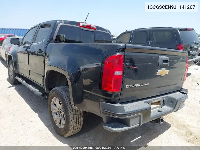 2018 Chevrolet Colorado Lt VIN: 1GCGSCEN9J1141207 Lot: 40004398