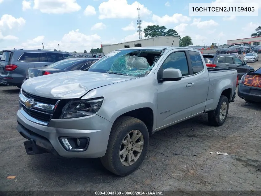 2018 Chevrolet Colorado Lt VIN: 1GCHTCEN2J1159405 Lot: 40043739