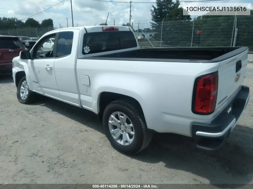 1GCHSCEA5J1135616 2018 Chevrolet Colorado Lt