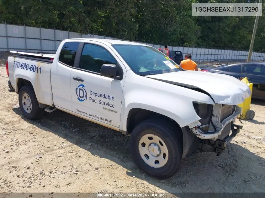 2018 Chevrolet Colorado Wt VIN: 1GCHSBEAXJ1317290 Lot: 40117992