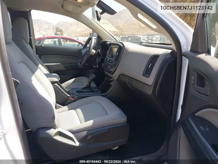 1GCHSBEN7J1123142 2018 Chevrolet Colorado Wt