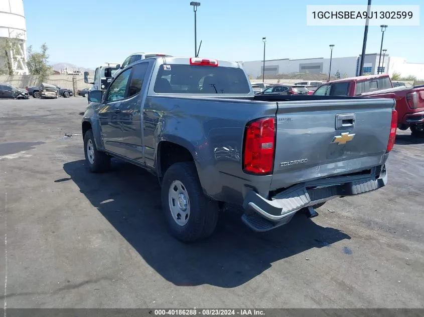 2018 Chevrolet Colorado Wt VIN: 1GCHSBEA9J1302599 Lot: 40186288