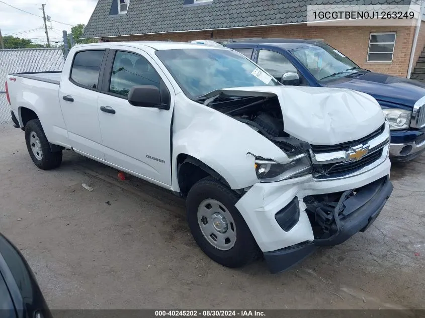 2018 Chevrolet Colorado Wt VIN: 1GCGTBEN0J1263249 Lot: 40245202