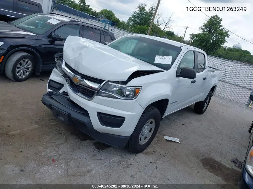 2018 Chevrolet Colorado Wt VIN: 1GCGTBEN0J1263249 Lot: 40245202