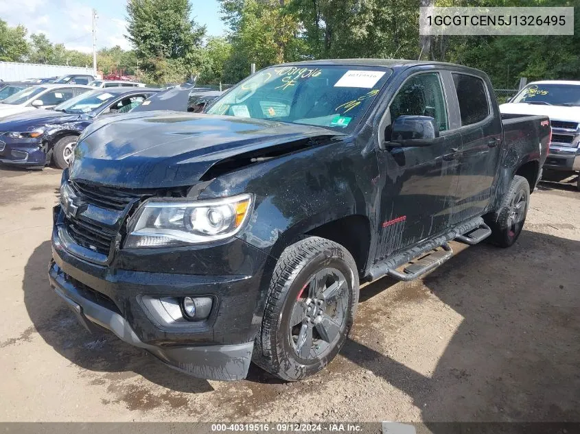 2018 Chevrolet Colorado Lt VIN: 1GCGTCEN5J1326495 Lot: 40319516