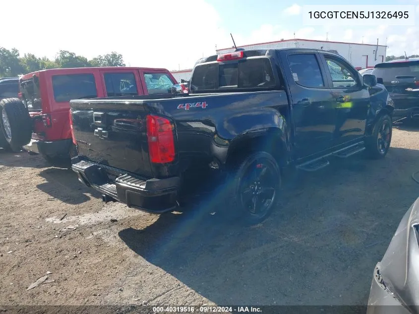 2018 Chevrolet Colorado Lt VIN: 1GCGTCEN5J1326495 Lot: 40319516