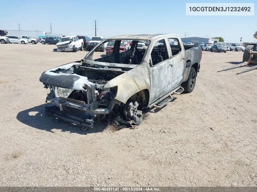 1GCGTDEN3J1232492 2018 Chevrolet Colorado Z71