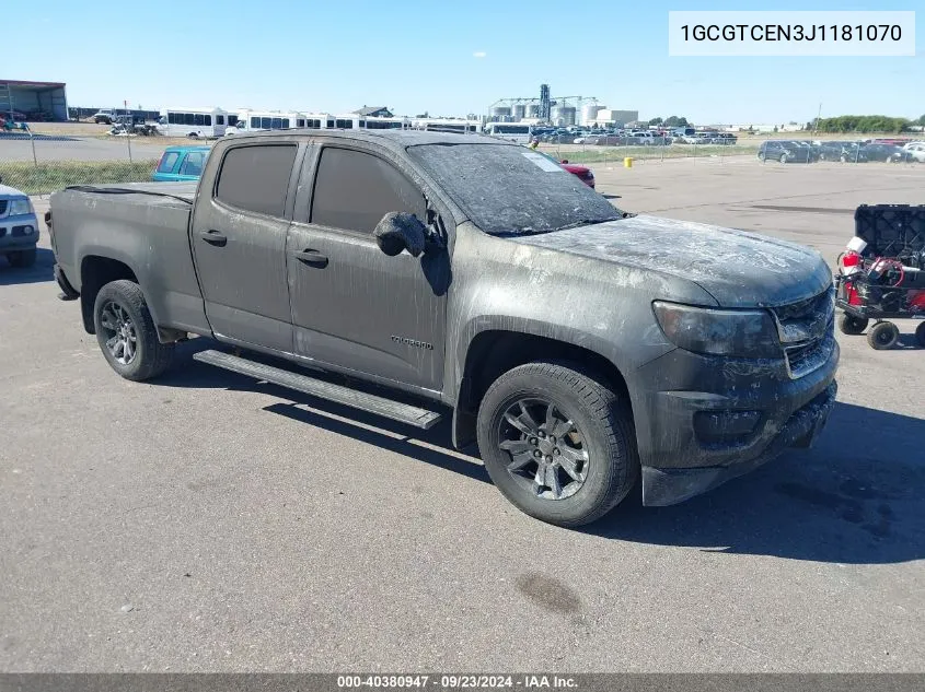 1GCGTCEN3J1181070 2018 Chevrolet Colorado Lt