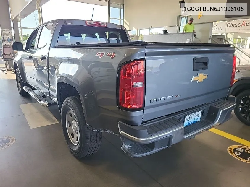 2018 Chevrolet Colorado VIN: 1GCGTBEN6J1306105 Lot: 40404164