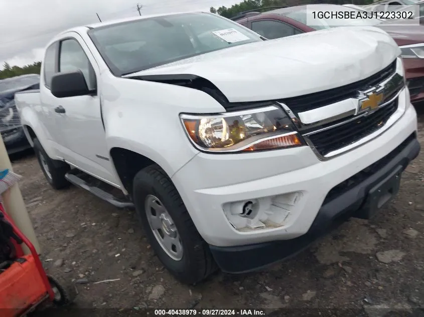 2018 Chevrolet Colorado Wt VIN: 1GCHSBEA3J1223302 Lot: 40438979