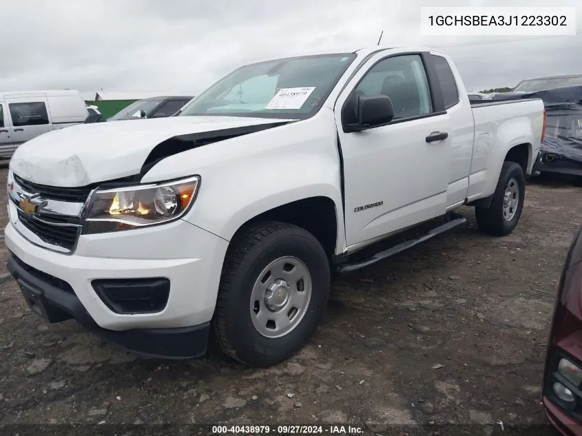 2018 Chevrolet Colorado Wt VIN: 1GCHSBEA3J1223302 Lot: 40438979