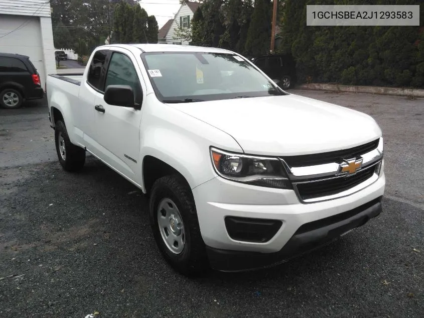 1GCHSBEA2J1293583 2018 Chevrolet Colorado Wt