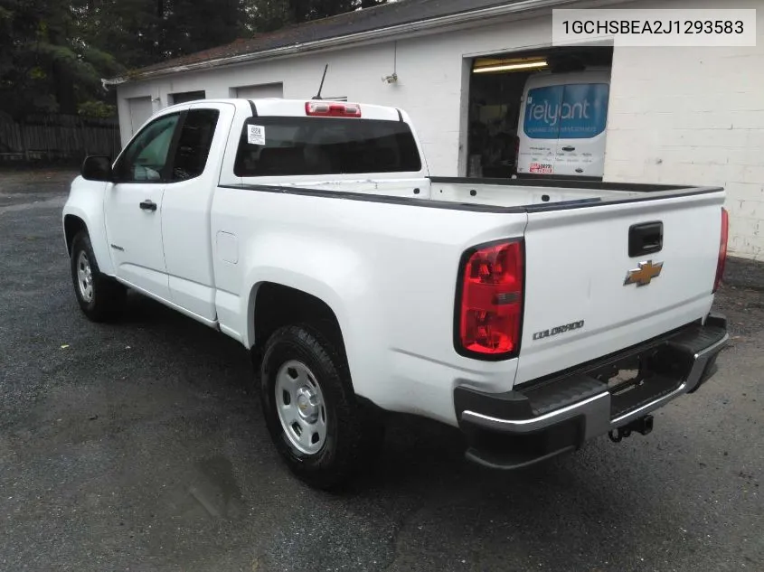 1GCHSBEA2J1293583 2018 Chevrolet Colorado Wt