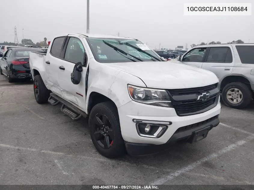 2018 Chevrolet Colorado Lt VIN: 1GCGSCEA3J1108684 Lot: 40457784