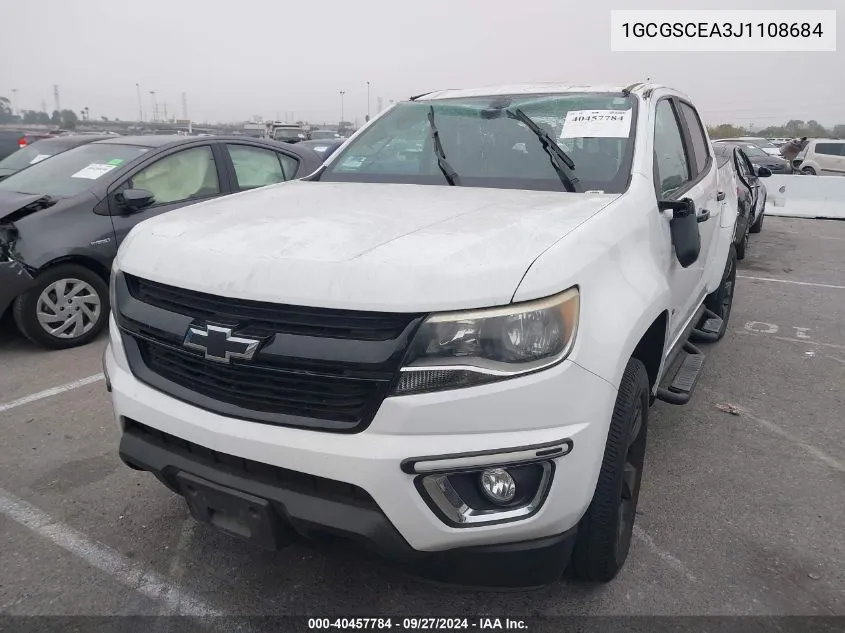 1GCGSCEA3J1108684 2018 Chevrolet Colorado Lt