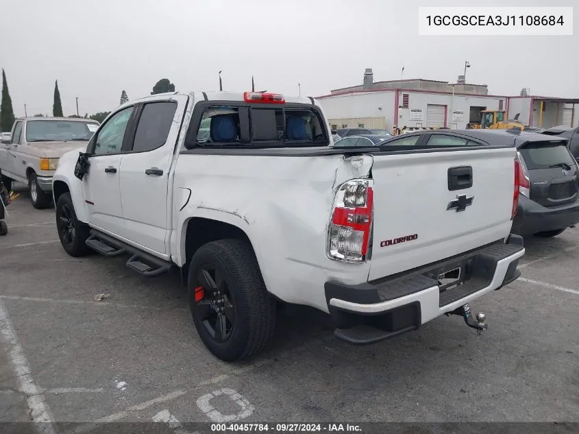 2018 Chevrolet Colorado Lt VIN: 1GCGSCEA3J1108684 Lot: 40457784