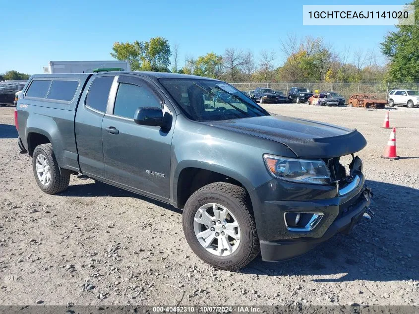 2018 Chevrolet Colorado Lt VIN: 1GCHTCEA6J1141020 Lot: 40492310