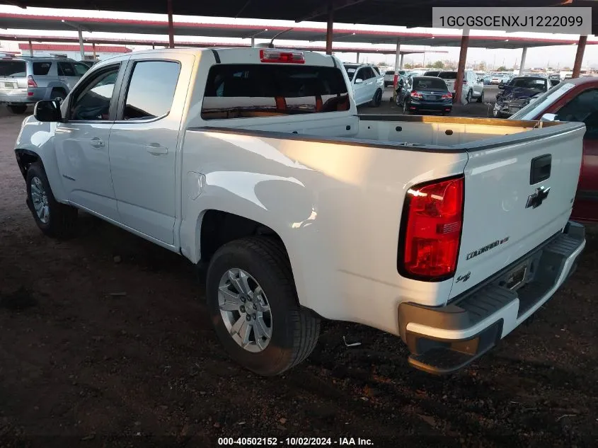 1GCGSCENXJ1222099 2018 Chevrolet Colorado Lt