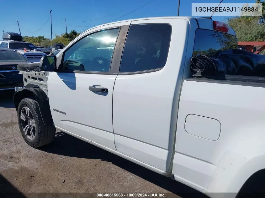 2018 Chevrolet Colorado Wt VIN: 1GCHSBEA9J1149884 Lot: 40515568