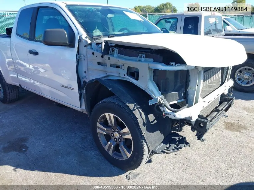 2018 Chevrolet Colorado Wt VIN: 1GCHSBEA9J1149884 Lot: 40515568