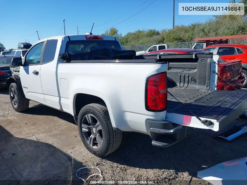 1GCHSBEA9J1149884 2018 Chevrolet Colorado Wt