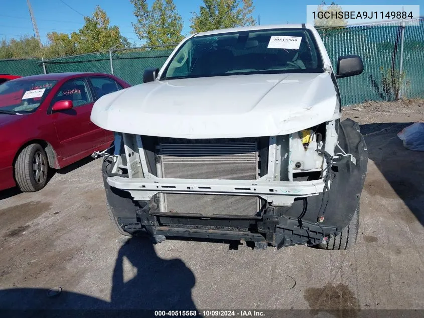 2018 Chevrolet Colorado Wt VIN: 1GCHSBEA9J1149884 Lot: 40515568