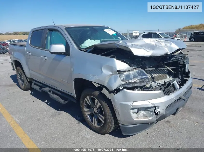 2018 Chevrolet Colorado VIN: 1GCGTBEN8J1107427 Lot: 40518078