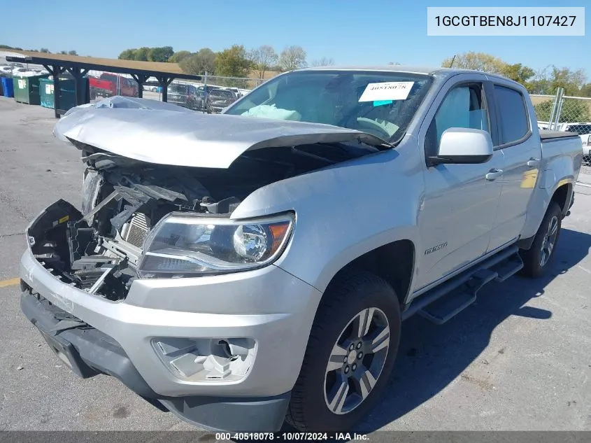 2018 Chevrolet Colorado VIN: 1GCGTBEN8J1107427 Lot: 40518078