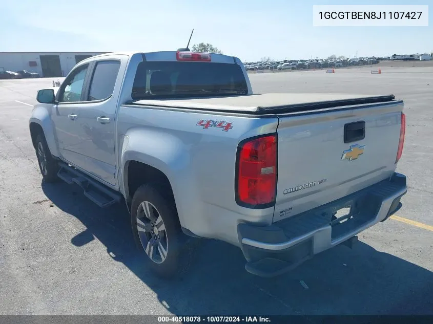 2018 Chevrolet Colorado VIN: 1GCGTBEN8J1107427 Lot: 40518078