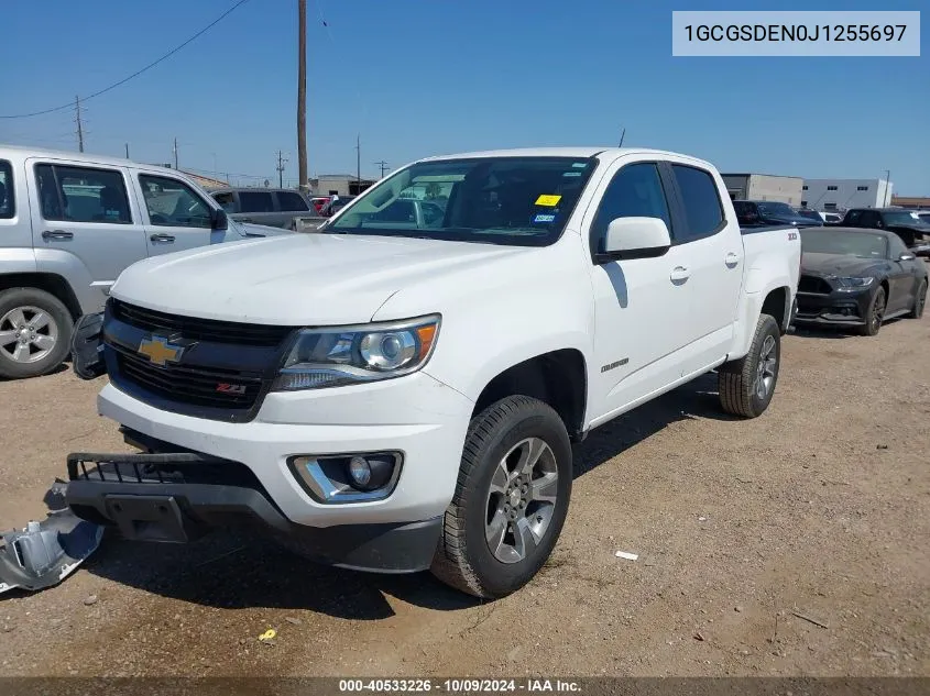 2018 Chevrolet Colorado Z71 VIN: 1GCGSDEN0J1255697 Lot: 40533226