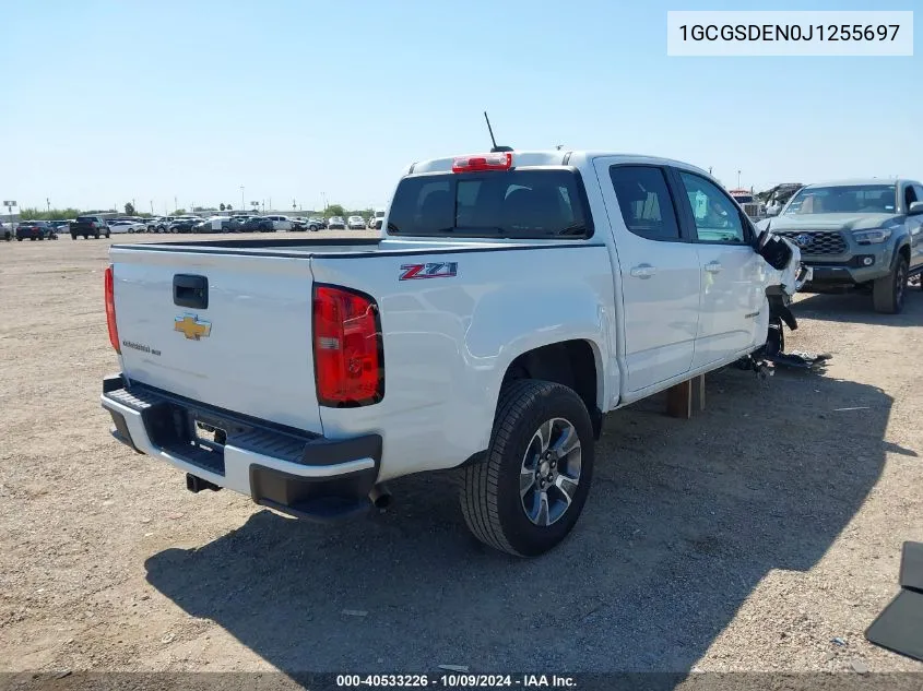 2018 Chevrolet Colorado Z71 VIN: 1GCGSDEN0J1255697 Lot: 40533226