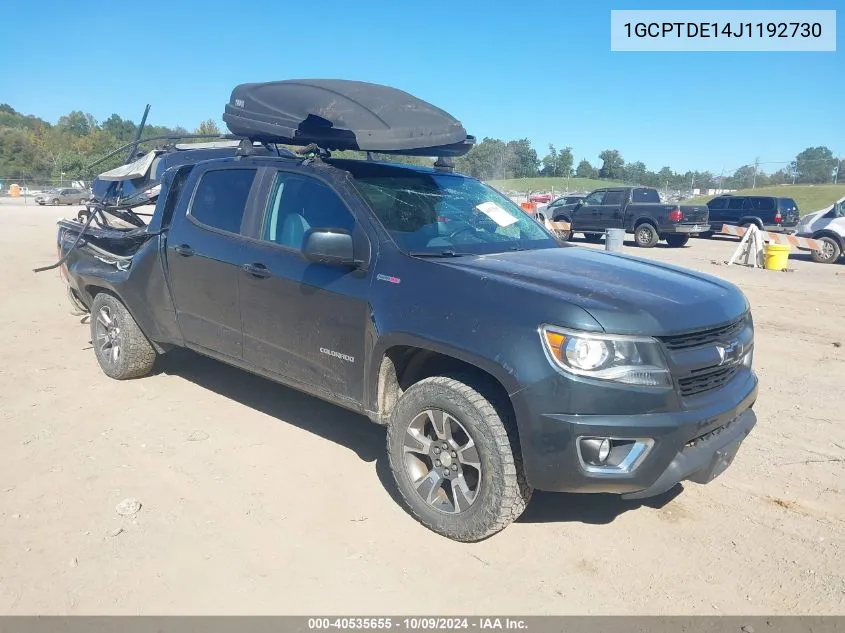 2018 Chevrolet Colorado Z71 VIN: 1GCPTDE14J1192730 Lot: 40535655