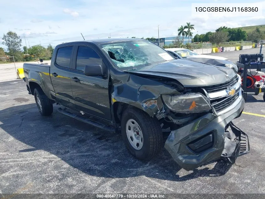 2018 Chevrolet Colorado Wt VIN: 1GCGSBEN6J1168360 Lot: 40547779